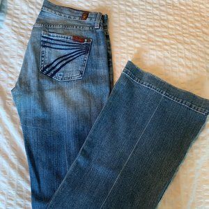 Vintage 7 For All Mankind 'Dojo' Flare Jean - Size 26